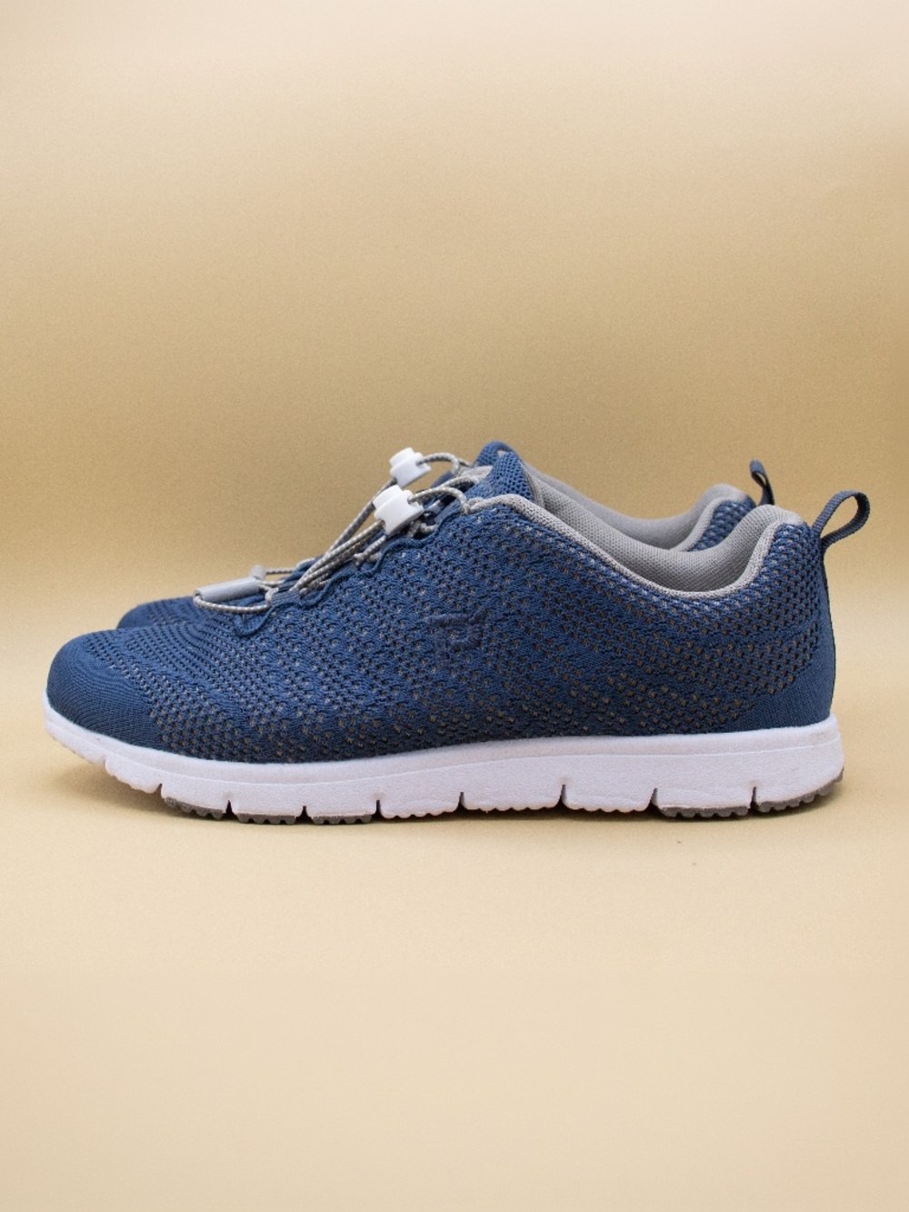 Propet TravelWalker Evo Blue Knit Bungee Sneaker Shoes WAT062M Women's Size 10 B